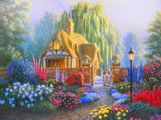 Картина с подсветкой на бат., 40*50см /40/