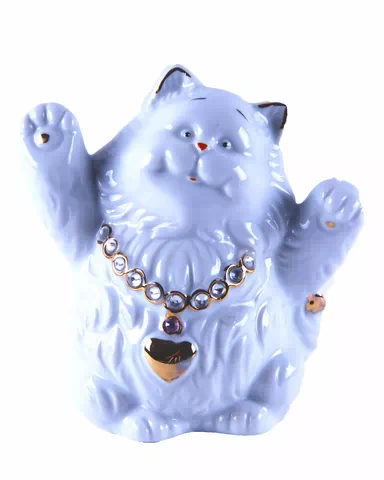 Копилка Кошка, 12см, керамика /72/